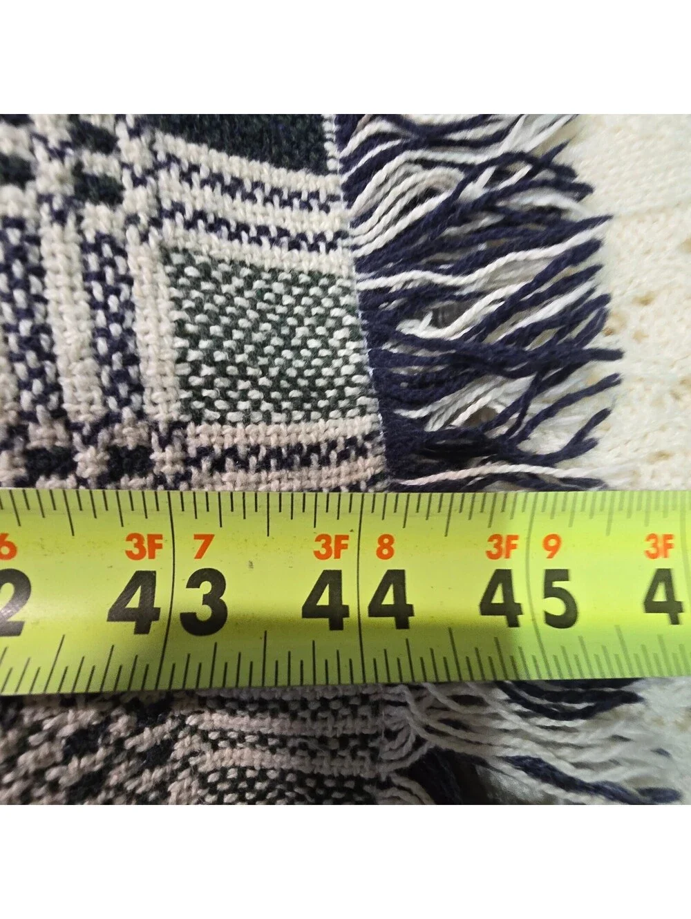 Vintage Grandpa Woven Throw Blanket Tapestry Fringe Never In Trouble 46